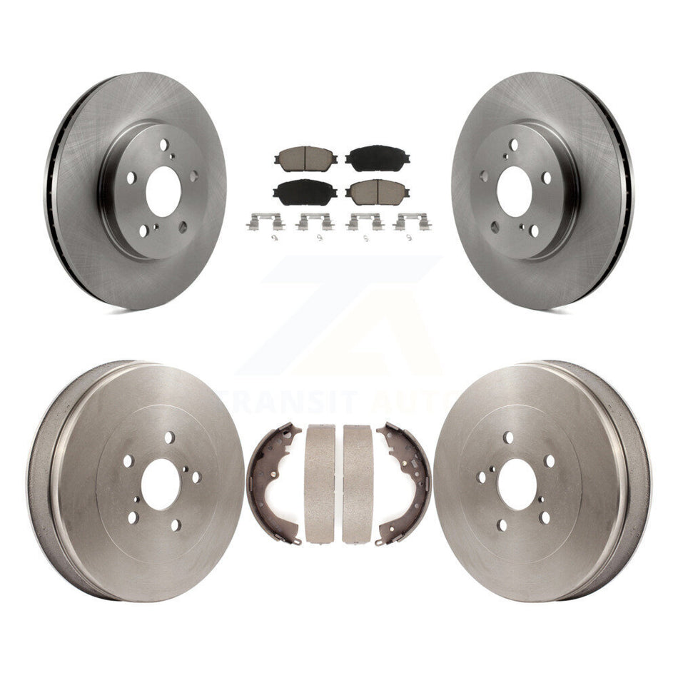 Front Rear Disc Brake Rotors Ceramic Pads And Drum Kit For 2004-2010 Toyota Sienna K8C-102599