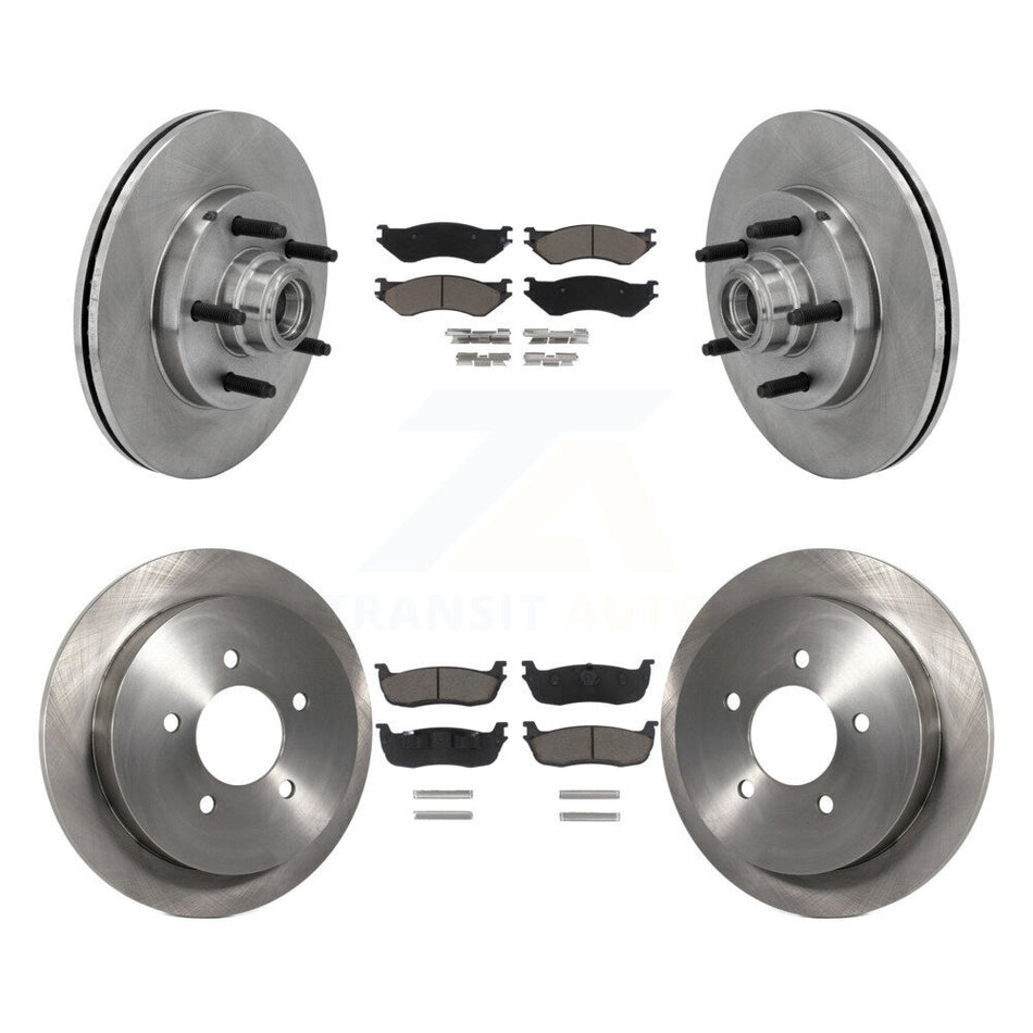 Front Rear Disc Brake Rotors And Ceramic Pads Kit For Ford F-150 Heritage RWD K8C-102624