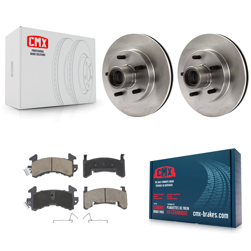 Front Disc Brake Rotors Hub Assembly And Ceramic Pads Kit For Chevrolet S10 GMC Sonoma Blazer Jimmy Isuzu Hombre S15 K8C-102671