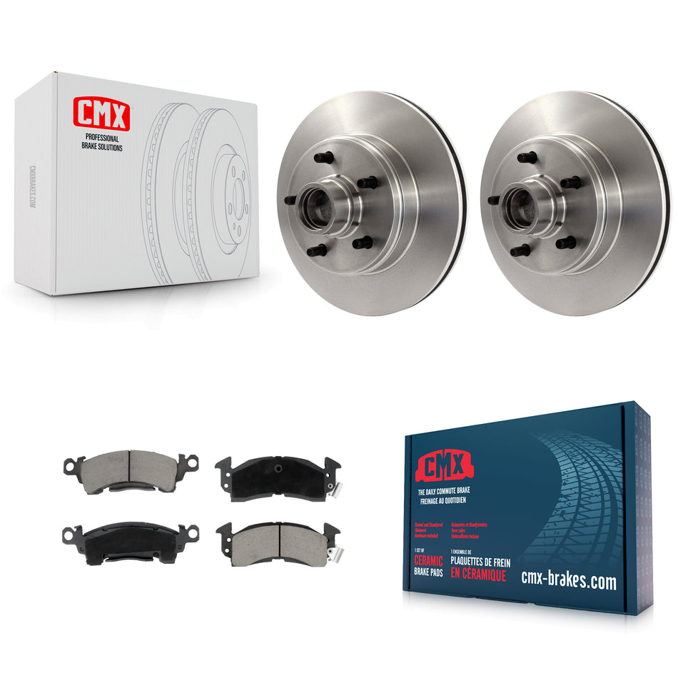 Front Disc Brake Rotors Hub Assembly And Ceramic Pads Kit For Chevrolet Astro GMC Safari K8C-102697