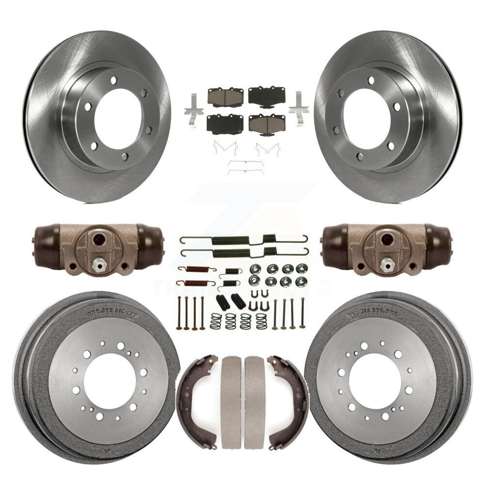Front Rear Disc Brake Rotors Ceramic Pads And Drum Kit (9Pc) For Toyota 4Runner K8C-102931