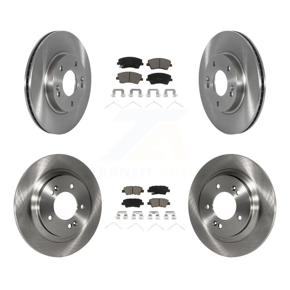 Front Rear Disc Brake Rotors And Ceramic Pads Kit For Kia Niro Hyundai Ioniq K8C-102997