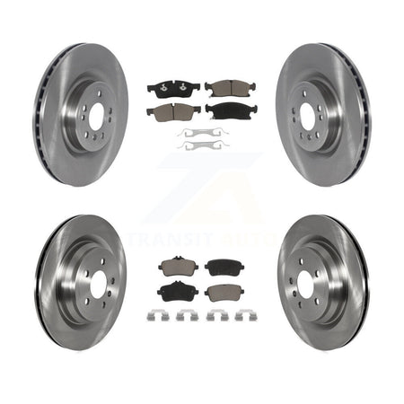 Front Rear Brake Rotors & Ceramic Pad Kit For 16-18 Mercedes-Benz GLE400 With AMG Package K8C-103008