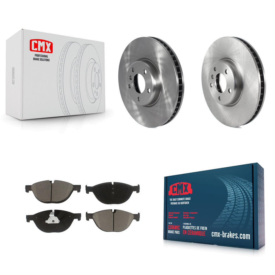 Front Disc Brake Rotors And Ceramic Pads Kit For BMW 550i xDrive 650i 740Li 740i 535i GT Gran Coupe 740Ld ActiveHybrid 7 K8C-103012