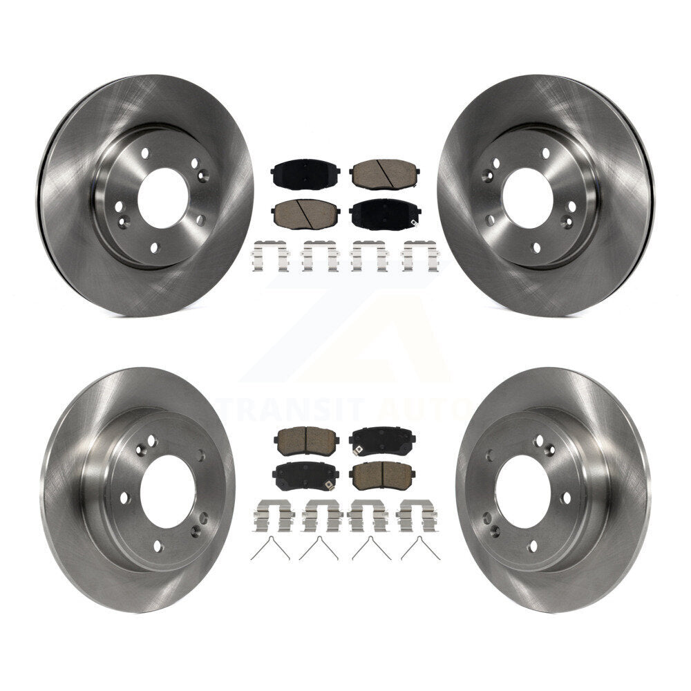 Front Rear Disc Brake Rotors And Ceramic Pads Kit For Hyundai Kona Kia Seltos K8C-103037
