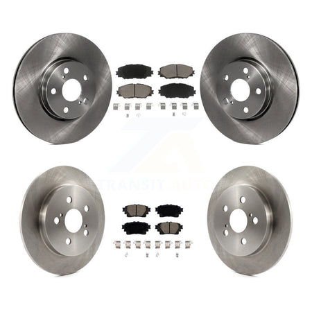 Front Rear Brake Rotors Ceramic Pad Kit For 19 Toyota Corolla With Electric Parking K8C-103044