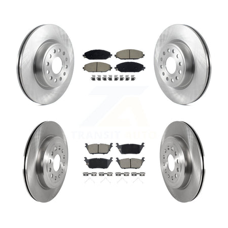 Front Rear Disc Brake Rotors And Ceramic Pads Kit For Ram 1500 K8C-103045