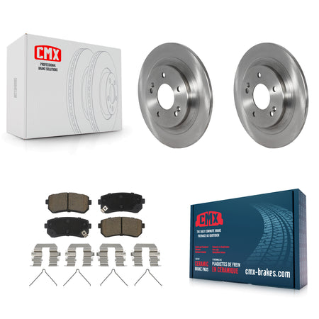 Rear Disc Brake Rotors And Ceramic Pads Kit For Hyundai Kona Kia Seltos K8C-103053