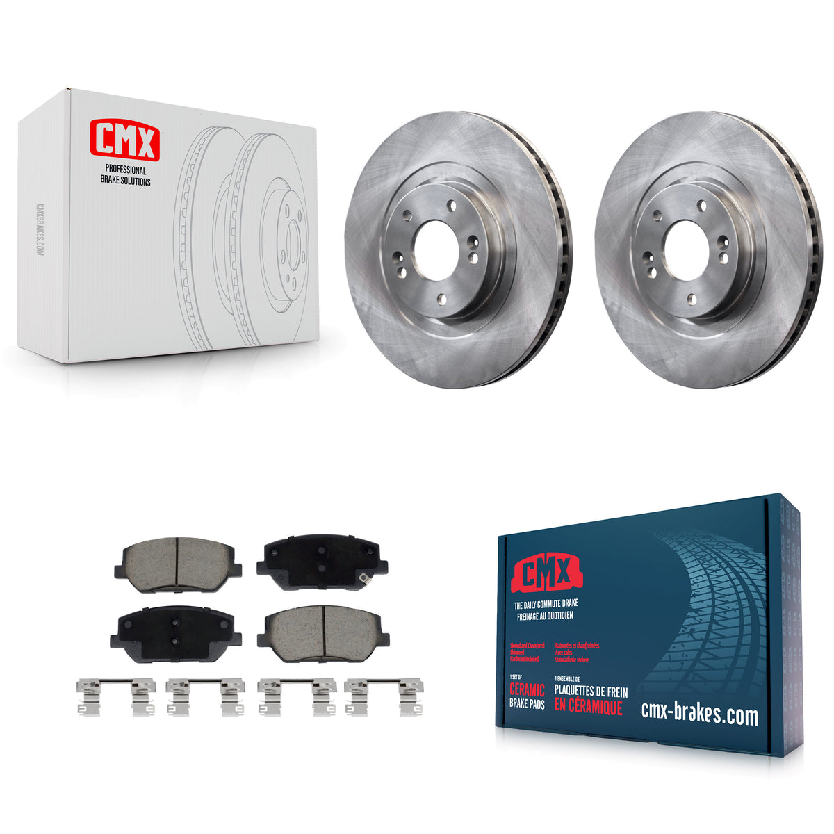 Front Disc Brake Rotors And Ceramic Pads Kit For 2019-2020 Hyundai Santa Fe K8C-103088