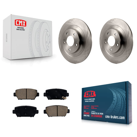 Rear Brake Rotor & Ceramic Pad Kit For Mitsubishi Eclipse Cross With Manual Parking K8C-103107