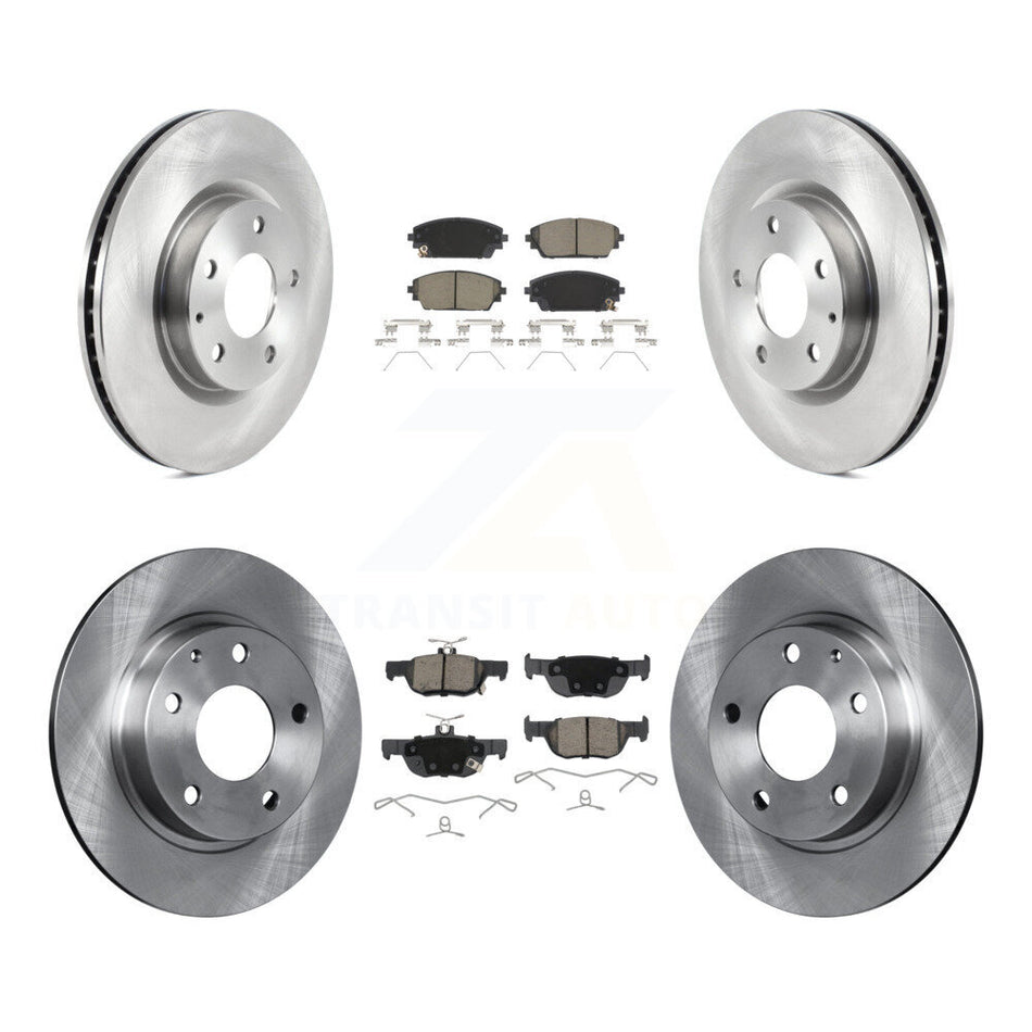 Front Rear Disc Brake Rotors And Ceramic Pads Kit For Mazda 3 Sport AWD K8C-103120