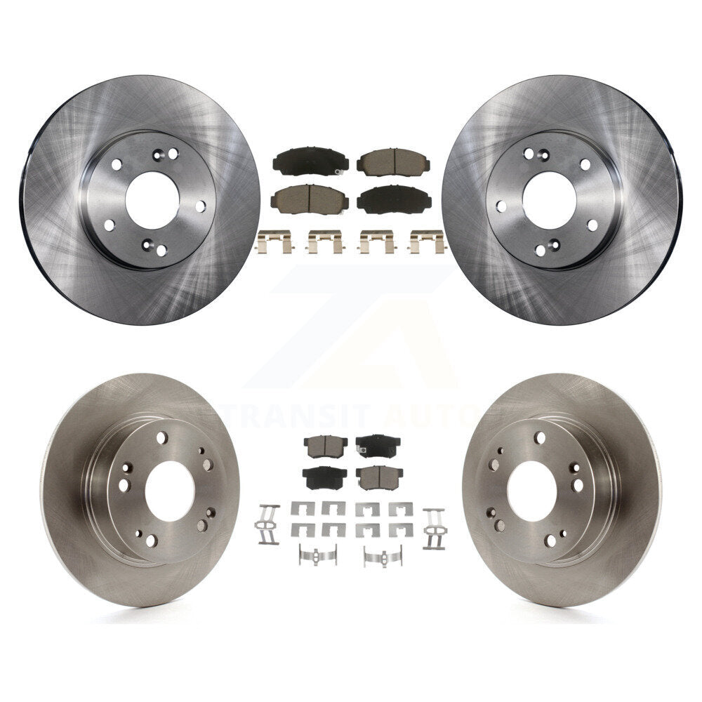 Front Rear Brake Rotor & Ceramic Pad Kit For Honda Accord With 282mm Diameter K8C-103135