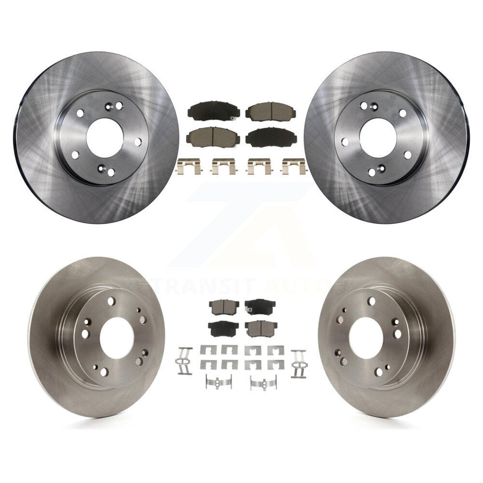 Front Rear Brake Rotor & Ceramic Pad Kit For Honda Accord With 282mm Diameter K8C-103135