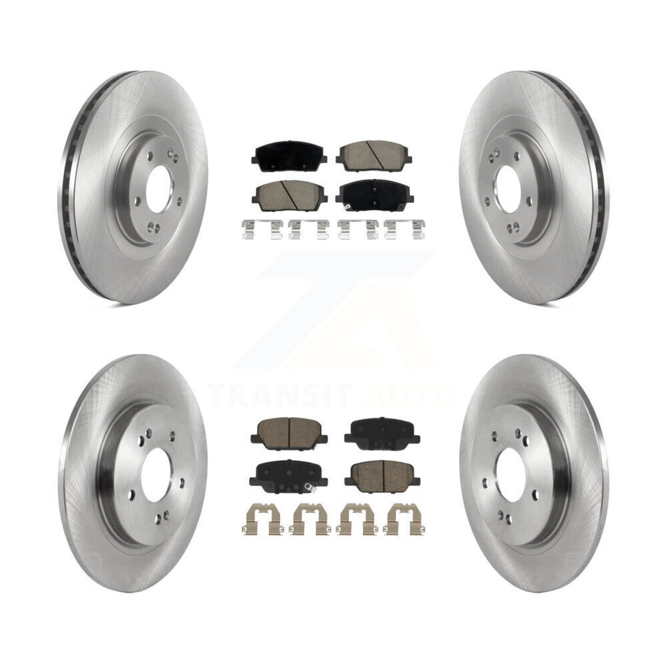 Front Rear Disc Brake Rotors And Ceramic Pads Kit For Hyundai Palisade Kia Telluride K8C-103142