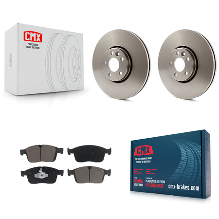 Front Brake Rotor And Ceramic Pad Kit For 2017 Volvo XC60 With 328mm Diameter K8C-103153