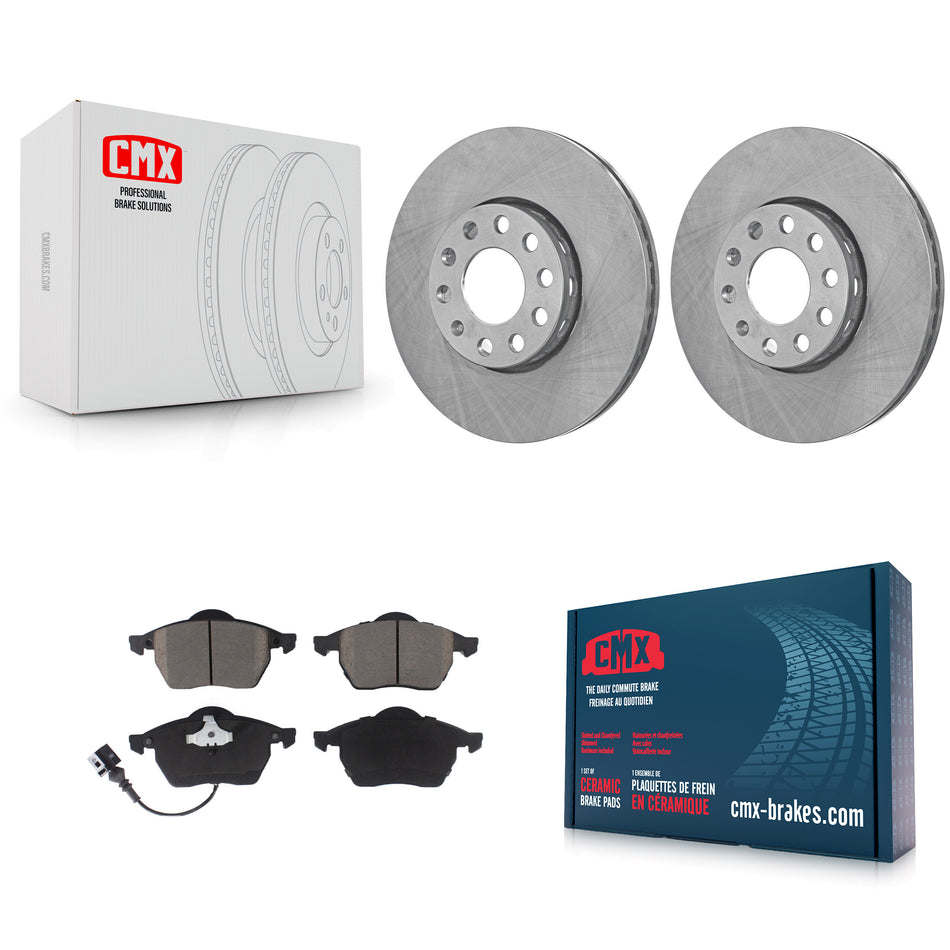 Front Disc Brake Rotors And Ceramic Pads Kit For Audi A6 Quattro 100 K8C-103156