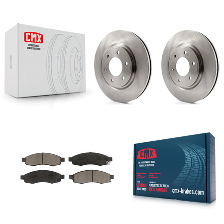 Front Disc Brake Rotors And Ceramic Pads Kit For 2007 Nissan TITAN From 04 07 K8C-103160