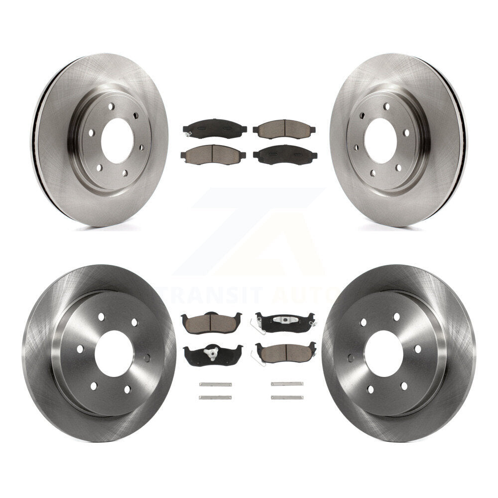 Front Rear Disc Brake Rotors And Ceramic Pads Kit For 2007 Nissan TITAN From 04 07 K8C-103182