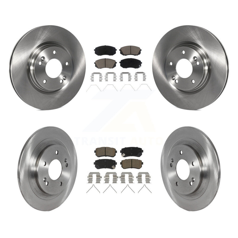 Front Rear Disc Brake Rotors And Ceramic Pads Kit For Hyundai Kona Kia Seltos K8C-103183