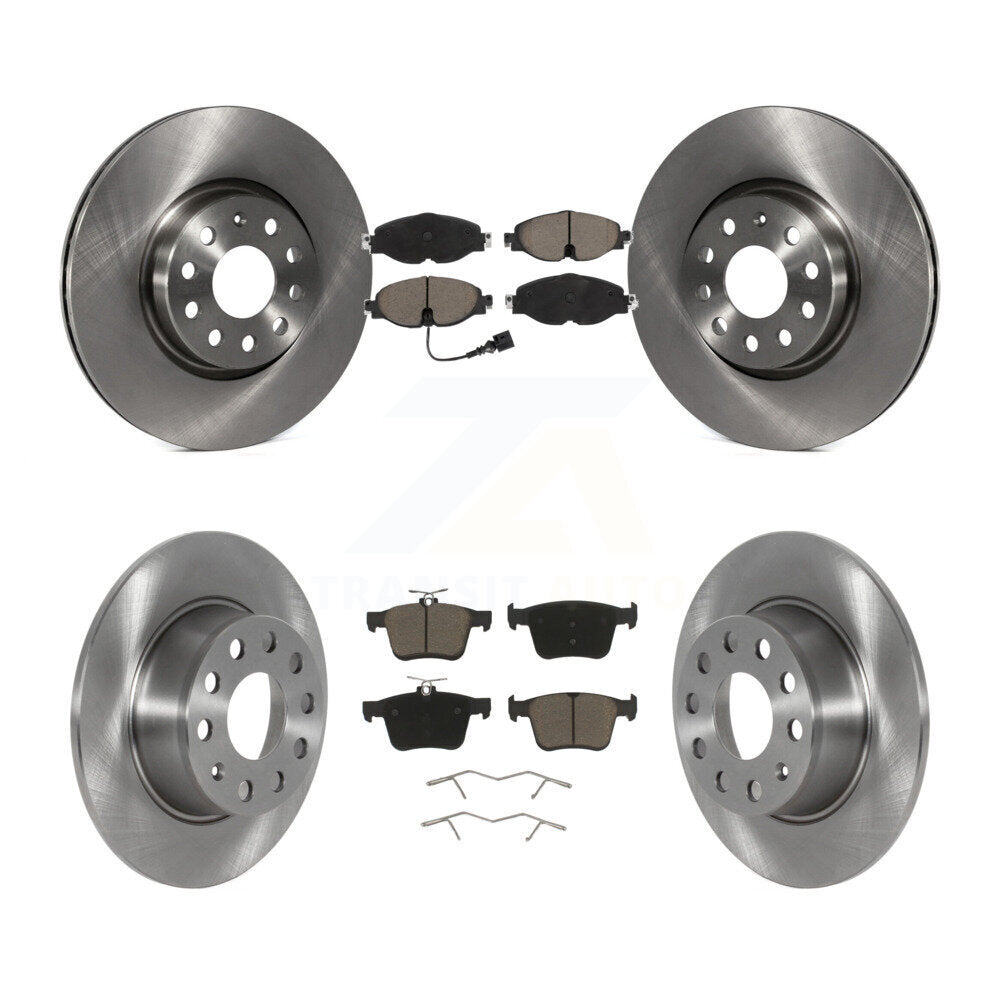 Front Rear Disc Brake Rotors And Ceramic Pads Kit For 2022-2023 Volkswagen Taos FWD K8C-103188