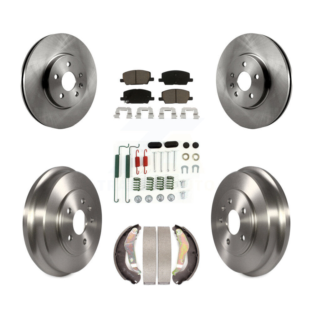 Front Rear Disc Brake Rotors Ceramic Pads And Drum Kit (7Pc) For Chevrolet Trax K8C-103208