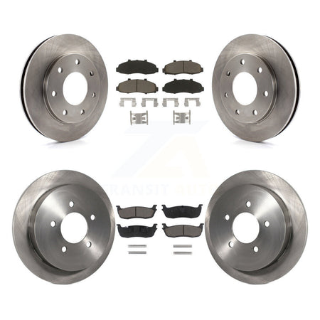 Front Rear Disc Brake Rotors And Ceramic Pads Kit For 2004 Ford F-150 Heritage 4WD K8C-103238