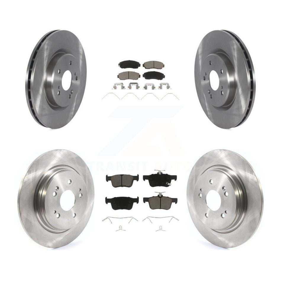 Front Rear Disc Brake Rotors And Ceramic Pads Kit For 2019-2021 Acura RDX K8C-103245