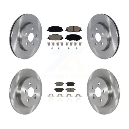 Front Rear Brake Rotors Ceramic Pad Kit For Toyota Corolla 2.0L With Manual Parking K8C-103246