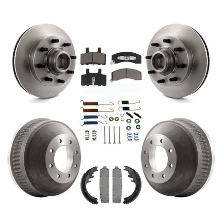 Front Rear Disc Brake Rotor Ceramic Pad & Drum Kit (7Pc) For C1500 Suburban Chevrolet GMC K8C-103266