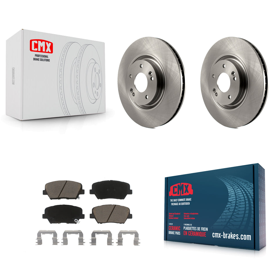 Front Disc Brake Rotors And Ceramic Pads Kit For 2019-2022 Hyundai Nexo K8C-103276