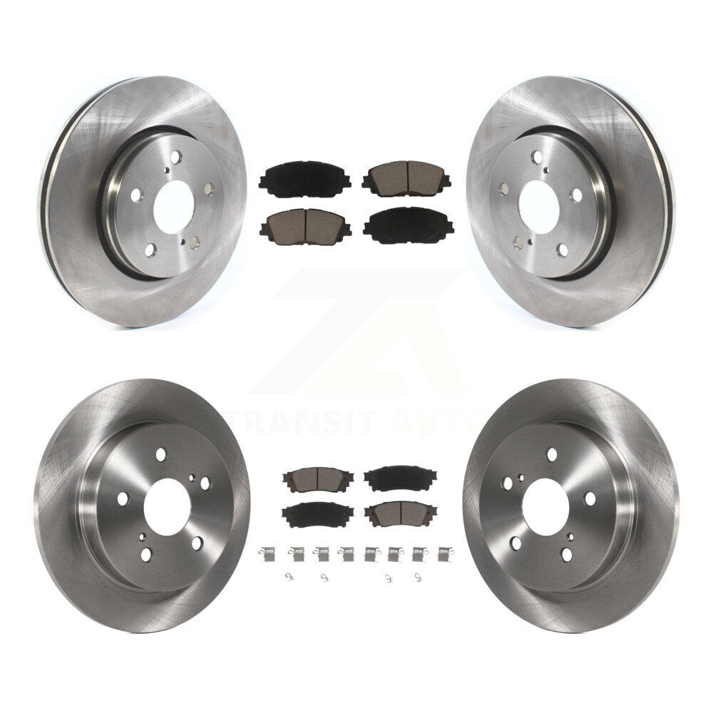Front Rear Disc Brake Rotors And Ceramic Pads Kit For Toyota C-HR K8C-103298