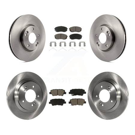 Front Rear Brake Rotors Ceramic Pad Kit For 16 Hyundai Sonata With Electric Parking K8C-103301