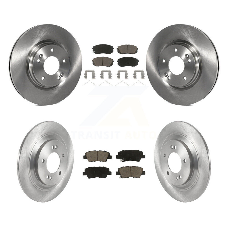 Front Rear Disc Brake Rotors And Ceramic Pads Kit For Hyundai Kona Electric Kia Niro EV K8C-103303