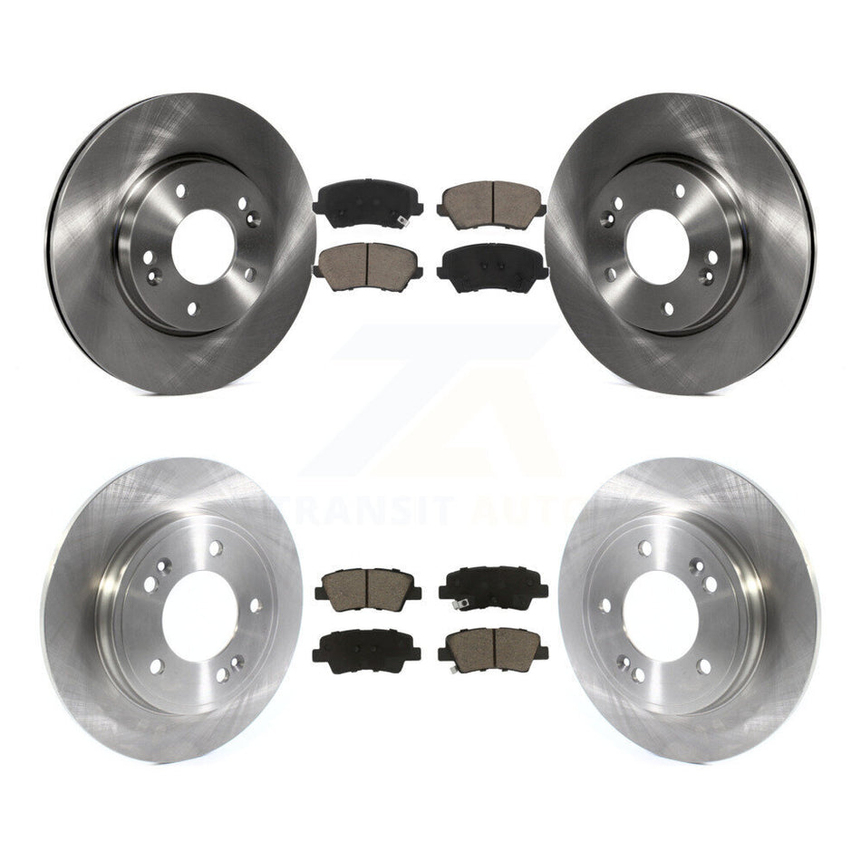 Front Rear Brake Rotor Ceramic Pad Kit For 2019-2021 Hyundai Veloster Naturally Aspirated K8C-103306