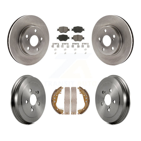 Front Rear Disc Brake Rotors Ceramic Pads And Drum Kit For 2001 Toyota Celica GT K8C-103326