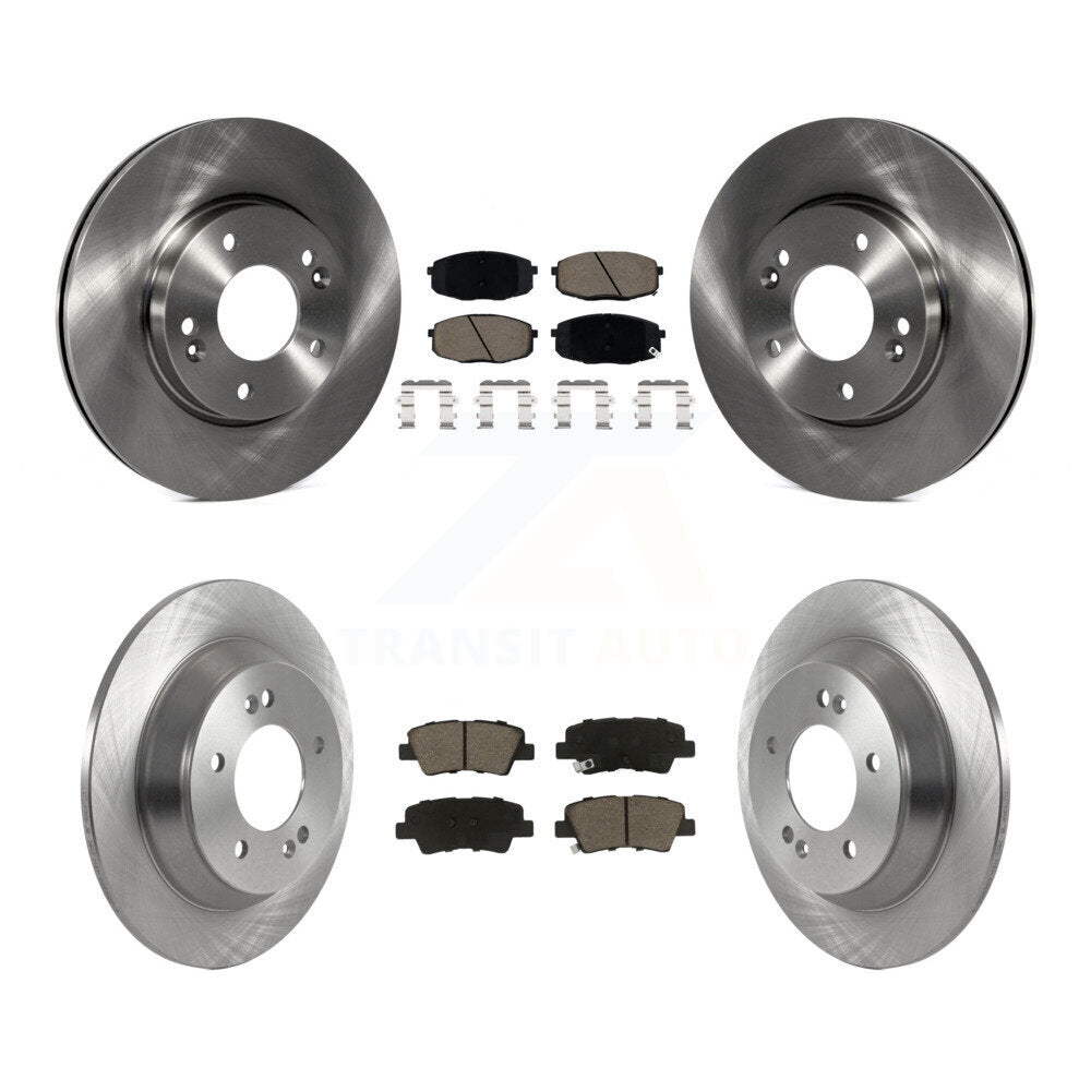 Front Rear Brake Rotors Ceramic Pad Kit For 2022 Hyundai Kona With Electric Parking K8C-103367