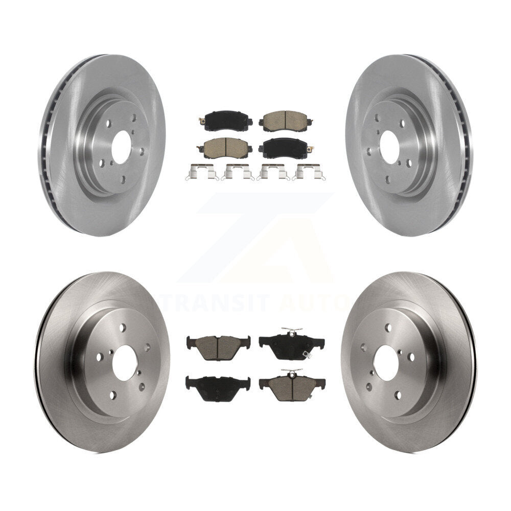 Front Rear Disc Brake Rotors And Ceramic Pads Kit For Subaru Outback WRX Legacy K8C-103384