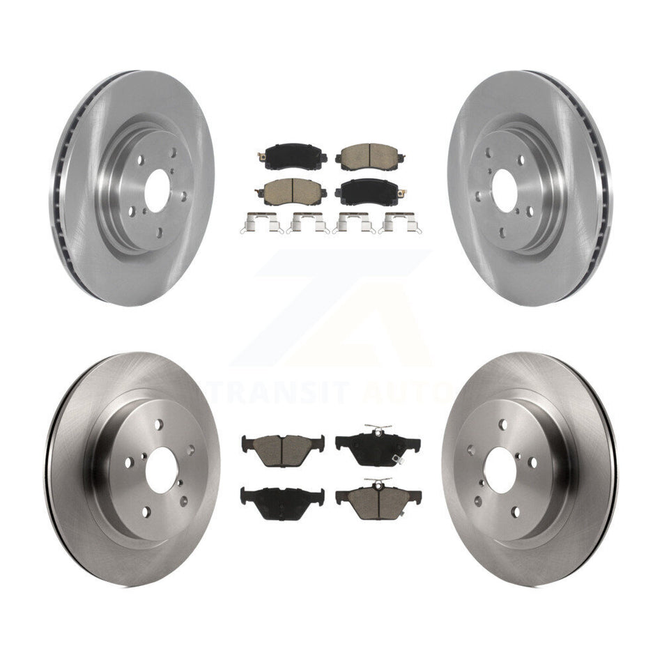 Front Rear Disc Brake Rotors And Ceramic Pads Kit For Subaru Outback WRX Legacy K8C-103384