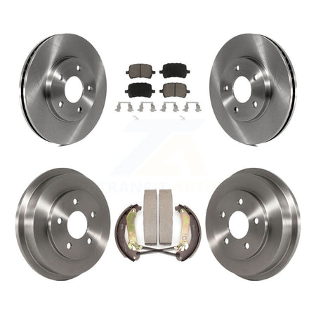 Front Rear Brake Rotors Ceramic Pad Drum Kit For 09 Chevrolet HHR LT Panel/LS Panel/LT/LS K8C-103395