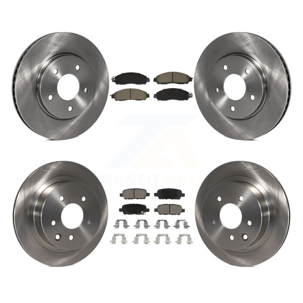 Front Rear Disc Brake Rotor And Ceramic Pad Kit For Nissan LEAF With Manual Parking K8C-103397