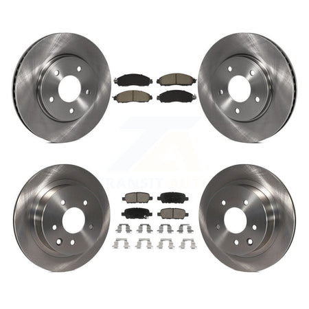Front Rear Disc Brake Rotor And Ceramic Pad Kit For Nissan LEAF With Manual Parking K8C-103397