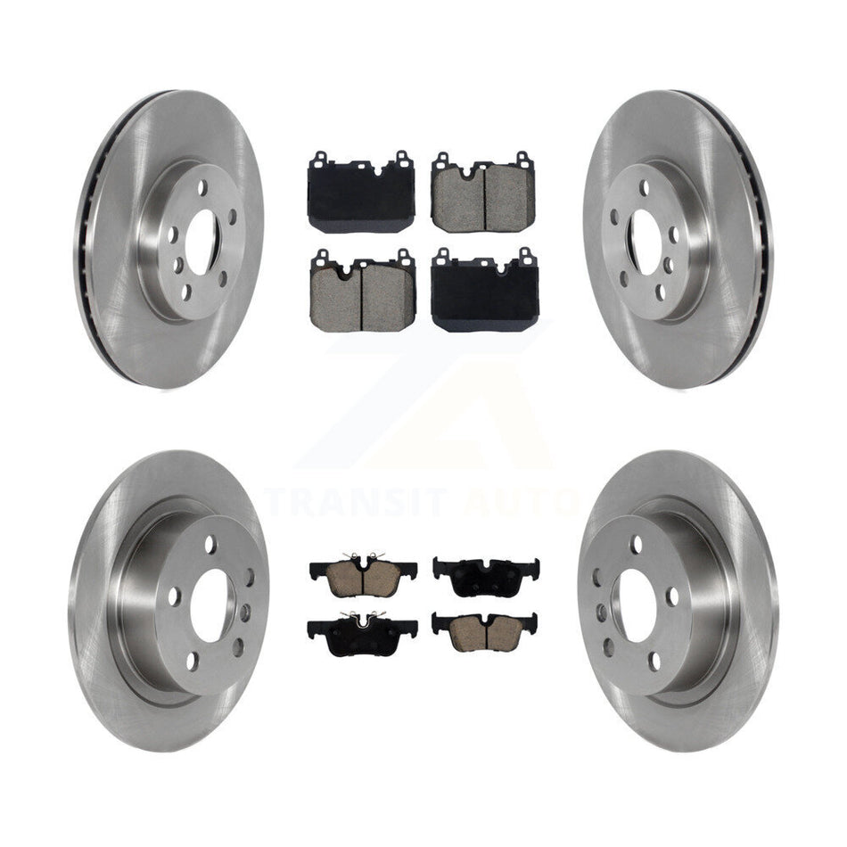 Front Rear Brake Rotor Ceramic Pad Kit For 17-20 Mini Cooper Clubman S With Sport Package K8C-103401