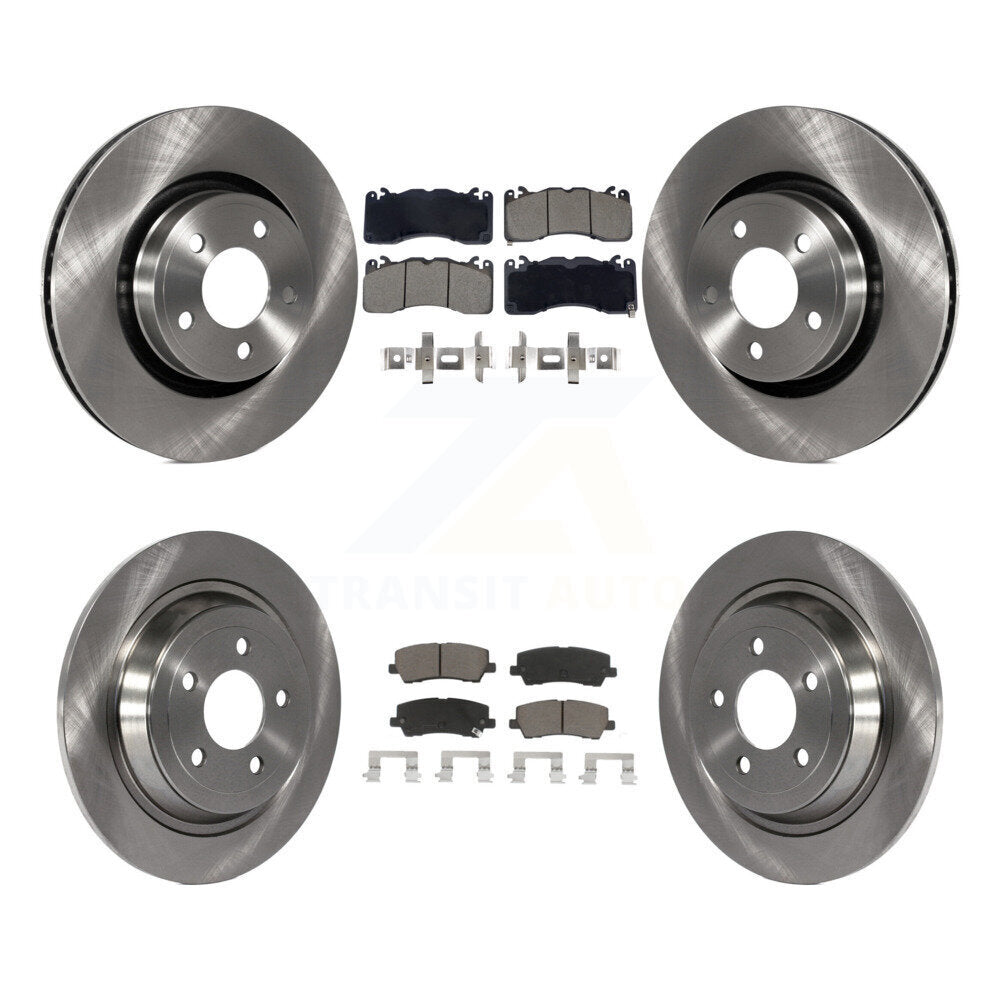 Front Rear Brake Rotor & Ceramic Pad Kit For Ford Mustang V6 with 3.7L With Brembo Brakes K8C-103402