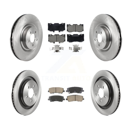Front Rear Disc Brake Rotor Ceramic Pad Kit For 2020 Ford Mustang GT Premium/GT with 5.0L K8C-103405