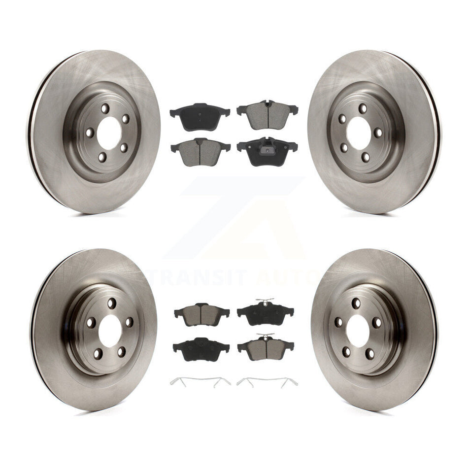 Front Rear Disc Brake Rotors And Ceramic Pads Kit For Jaguar XF XJ XKR XK Super V8 K8C-103407