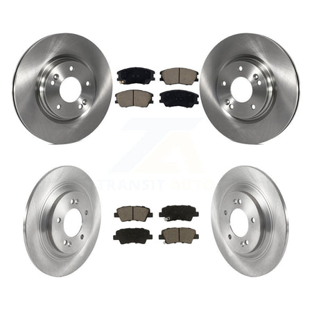 Front Rear Disc Brake Rotors And Ceramic Pads Kit For 2020-2023 Kia Soul EV K8C-103411