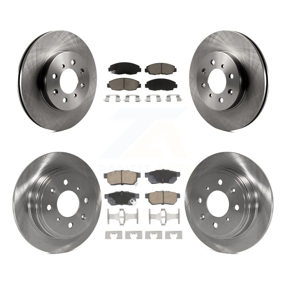 Front Rear Disc Brake Rotors And Ceramic Pads Kit For Honda Civic Acura EL K8C-103412