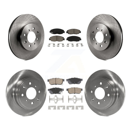 Front Rear Disc Brake Rotors And Ceramic Pads Kit For Honda Civic Acura EL K8C-103412