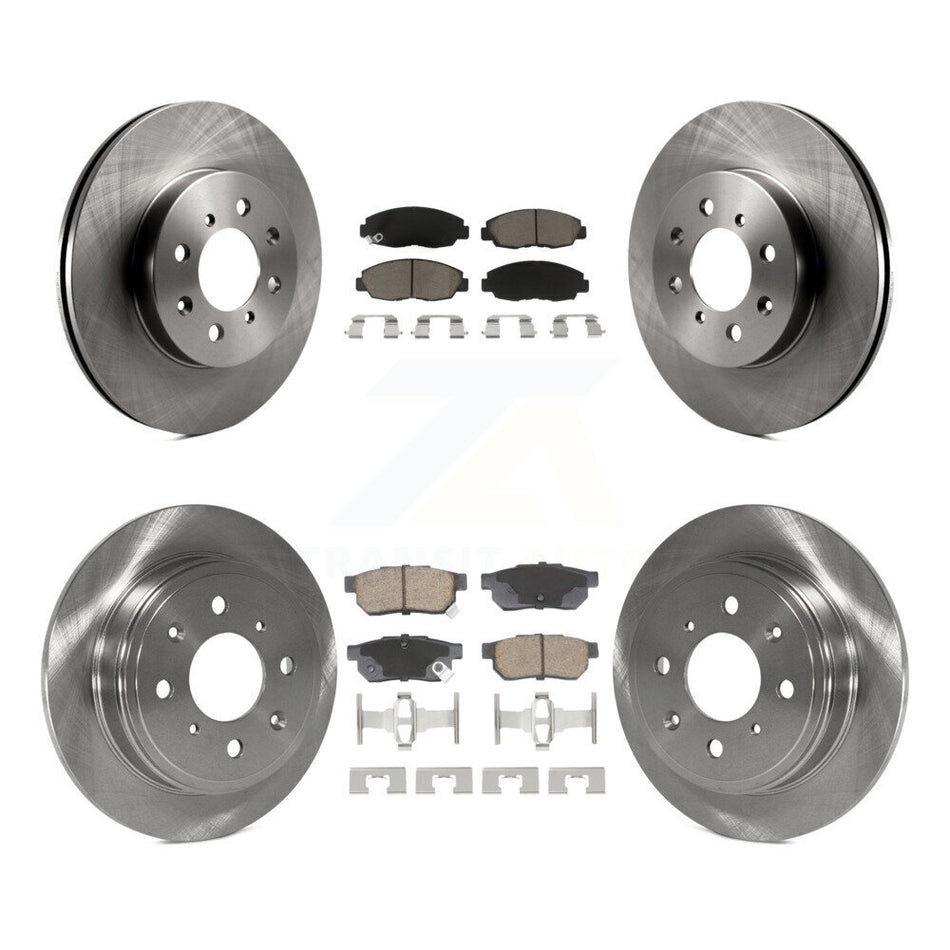 Front Rear Disc Brake Rotors And Ceramic Pads Kit For Honda Civic Acura EL K8C-103412