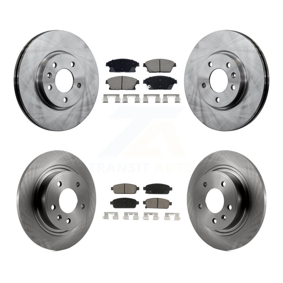 Front Rear Disc Brake Rotor Ceramic Pad Kit For Chevrolet Cruze Buick Verano Orlando Volt K8C-103420